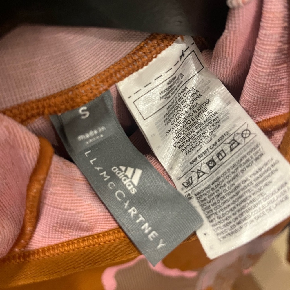 Stella McCartney Brown and Pink Rib Knit Ski Workout Hoodie - Picture 6 of 6